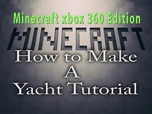 Minecraft Tutorial: How to Make a Mini Yacht