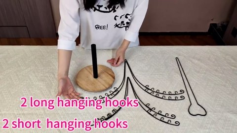 Bracelets Holder, Rotating Bracelets Display Stand with 48 Hooks for Bracelets Keychain Necklaces, Large Capacity Keychain Display Stand for Vendors, Jewelry Tree Stand Organizer and Storage