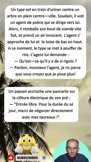 🌳 Pris en flagrant délit... ou presque ! 😅🚔 #blagues #drôle #rire