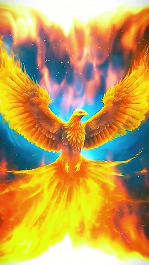 The phoenix flies. #relax #scenery #beautiful #nature #view #healed #moon #bird #phoenix #fire #foryou