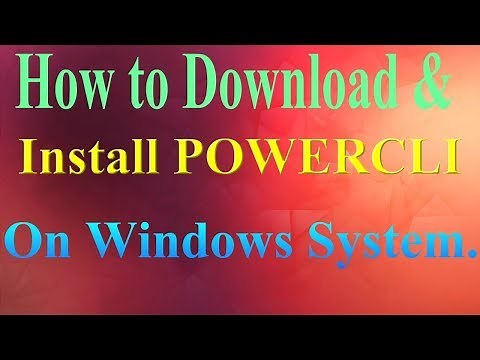 Downloading,Installing and Connection Powercli