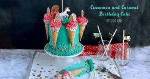 Cinnamon Caramel Cake Recipe  Video • Pint Sized Baker