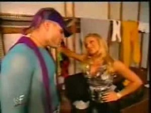 Jeff Hardy and Trish backstage
