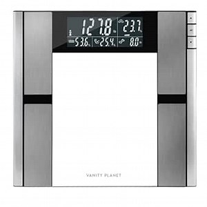 Digital Scale and Body Analyzer, Work It by Vanity Planet - Scales for Body Weight, Body Fat, Muscle Mass, Bone Density, Water Weight, 397 Pound Capacity, Silver, 1 Count (Pack of 1)