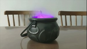 Ultrasonic Mist Maker, Halloween Witch Light,Indoor Decoration Mini Ultrasonic Fogger,Mist Fountain for Pond