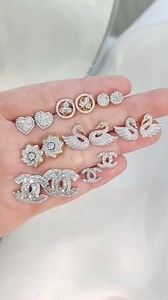 Hot Earring ใส่สวยน่ารักๆ ค่ะเพชรแท้เบลเยี่นมคัทน้ำ 98 Gold 18K...