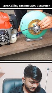 I turn ceiling fan into 220v electric generator #shorts #diy #hacks #repair | Innovative Insights