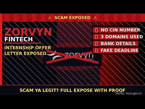 Zorvyn Offer Letter Sign Kare Ya Nahi? 😨 Internship Scam Truth 2026 | Full Investigation