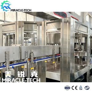 [Hot Item] Whole Line Pet Glass Bottle Aluminum Can Washing Rinsing Filling Capping Sealing Machine for Drinking Water Soda Drink Fresh Juice Beer Liquid