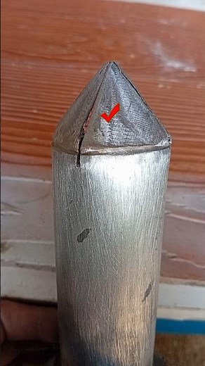 technique for making a pipe tapered at the end.#welders #welding #metalwork #fabrications