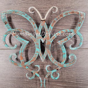 Celtic Butterfly Metal Wall Art: Hand-painted Indoor Outdoor Sculpture - Etsy Australia