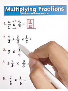 119K views · 2.7K reactions | Multiplying Fractions‼️ #basicmath #mathtutor #mathtutor #mathtutorial #MathTrick #fractions #mathteachergon #mathhacks #fbreels #mathematics #MathTutor #teachergon #math #mathreview | Ako si Teacher Gon | Facebook