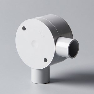 [Hot Item] Australian Standard PVC Electrical Conduit 2-Way Junction Box Circular Box for Wire Protection Angle Junction Box