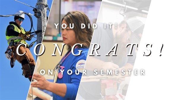 Congratulations on your hard work during finals and your Fall semester. Have a great holiday break! We look forward to seeing you in the spring. | Marshalltown Community College
