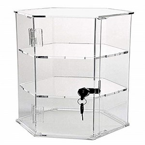 [Hot Item] Acrylic Cardboard Candy Storage Keepsake Box Cabinet with Lock and Key