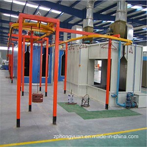 [Hot Item] Hongyuan Manual Powder Coating System with Transverse Transfer System