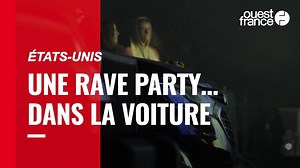 11K views · 33 reactions | Covid-19 : aux États-Unis, une rave party… dans la voiture 樂 Des amateurs de musique live se retrouvent pour participer à une rave "drive-in" : une soirée électro où le public est en voiture, pandémie oblige. | Ouest France | Facebook