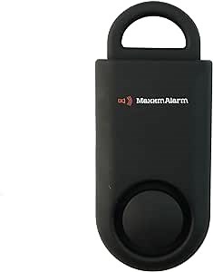 MaxxmAlarm SOS Alert Personal Alarm - 130dB Alarm - Safety & Security Emergency Device - Matte Black
