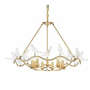 [Hot Item] Modern Style G4 Pendant Lights Glass Bird Lamp Shades Hanging Living Room Pendant Lamp