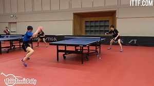 The speed of 14 year old Harimoto is insane! 😱 | TableTennisDaily