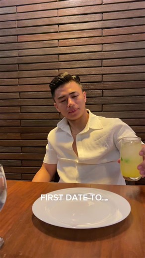 10K views · 280 reactions | POV: FIRST TIME DATE TO…. Link in comments  #beforeandafter #trending #fyp #dateoutfitformen #beachvibes #waffleknitpolo | Renz Lagria | Facebook