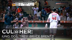 ¡Uno, dos, TRES! ¡Bryce Brentz conecta su tercera cuadrangular de la jornada y los Naranjeros apalean a Tomateros 9-1! | Vpro Sports