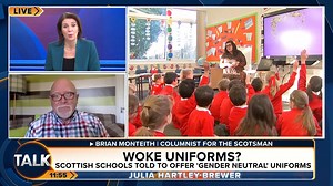 Schools in Scotland have been told to ensure pupils have the option of gender neutral uniforms or they risk breaking the law. Julia Hartley-Brewer: "Why is the government getting involved with all of this?" | TalkTVUK