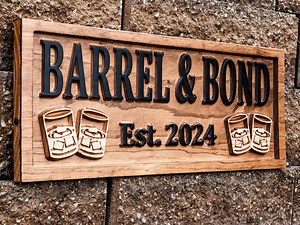 Personalized Bar Sign for Home Bar Decor Custom Bar Whiskey Lover Gift Wooden Pub Sign Basement Bar Sign Man Cave Decor Carved Wood Sign - Etsy Australia