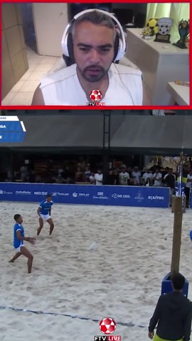 Beguinha esta SEM defesa! #ftvlive #futevolei