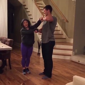 ... after watching @dancingabc we play hahaha @derekhough @markballas how'd we do?! #dwts | Shawn Johnson East