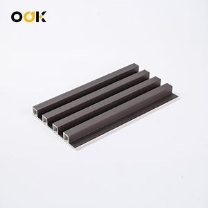 [Hot Item] Polyester Fiber Decorative Fireproof Striation Wood Panel Aku WPC 3D Slat Cladding Wall Panel Interior Decoration Production-Process Factory Price