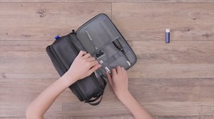 ZEEMO Travel Toiletry Bag for Men, Large Water-Resistant Double-Sided Full-Open Dopp Kit, Versatile Organizer for Shower and Hygiene Accessories, Bathroom Essentials, Cosmetics, Blue