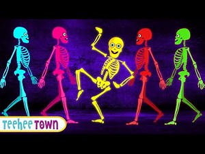 Midnight Magic - Five Skeletons In Middle Of The Night | Spooky Song By Teehee Town