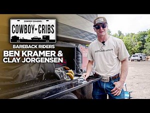Bareback Riders Clay Jorgensen and Ben Kramer Show How they Live During Rodeo Season | Cowboy Cribs