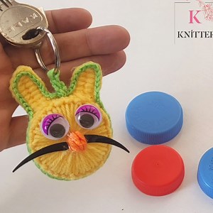 3.5K views · 37 reactions | Key chain from plastic bottle cap | Knitter | Facebook
