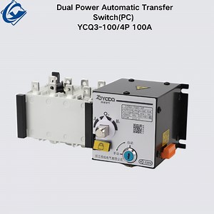 [Hot Item] ATS Dual Power Automatic Transferswitch 4p 100A PC Manual ATS Switch Automatic Transfer