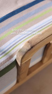 1.3K reactions · 23 comments | An ode to soft tropical landscapes, the natural finish Cabana Linea sofa is all low-slung serenity and hand carved chevron accents. Paired here with the woven cotton Neu Happy striper fabric, it invites you to drift away with your thoughts. Discover our Nest concept this season, a soft and serene take on design for your home. Available online & in-store: Mumbai | Goa | Bengaluru | Hyderabad | Pune | Freedom Tree Design | Facebook