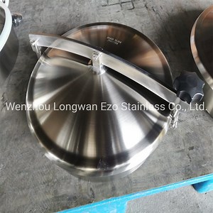 [Hot Item] Stainless Steel Hygienic Round Outward Easy Open Tank Cap Hatch Manhole