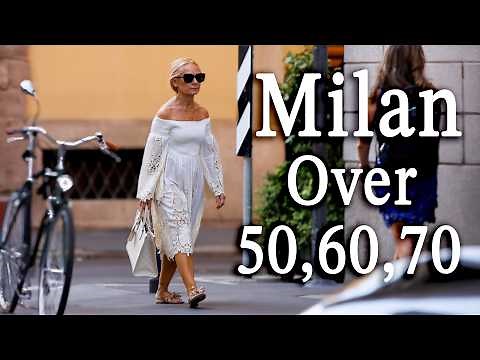 Italian Street Style | What Women Over 50, 60 & 70 Wear in Milan Summer 2025 🇮🇹7P_"✨