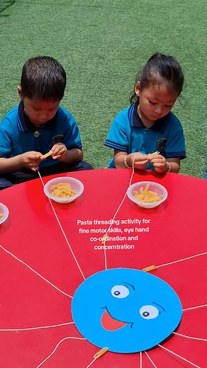 Pasta Threading Activity for Fine Motor Skills