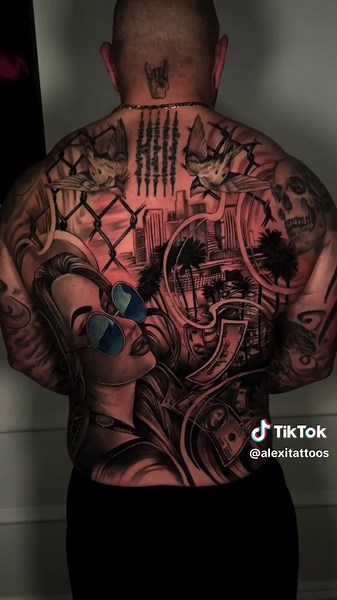 Chicano Back Tattoo: Realism in Four Sessions