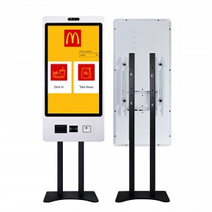 [Hot Item] 23.8 27 32 Inch Restaurant Automatic Kiosk Touch Screen Computer Unattended Payment Kiosk Shopping Mall Kiosk