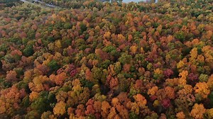 16 reactions | #SKY61 flew high over Hubbard Park (Castle Craig) in Meriden this morning, capturing the late October, autumn colors! | FOX61 | Facebook