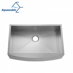 [Hot Item] Modern USA Single-Bowl Handmade Stainless Steel Fancy Farmhouse Sink (ACS3021A1Q)