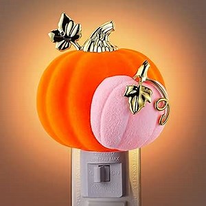 Meonum Thanksgiving Night Light Plug Into Wall, Bright Orange Fall Seasonal Light Powered by C7 LED Bulb Halloween Decoration for Home Bedroom Bathroom Kitchen Hallway(Pumpkin)