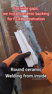Backing ceramic for penetration #welder #welding #backing #stubs #tky #everyone #everyonehighlight #everyonefollowers #welderart #foryouoage | Welder Art