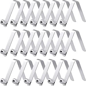 Tent Pole Clips, Tent Pole Push Button Spring Clip, Kayak Paddle Clip Spring Snap Clips Locking Tube Pin for Camping Kayak Paddle Tent Pole