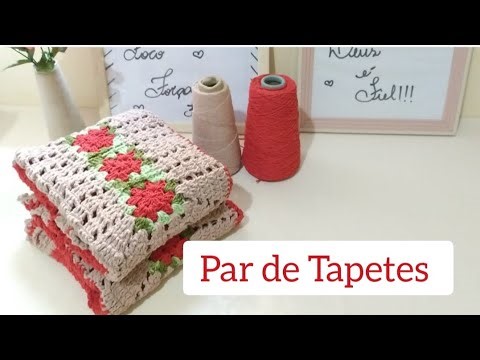 Lindo par de Tapetes em Crochê para Minha Loja de Crochê #resenha