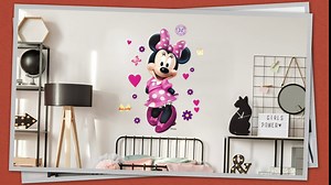 RoomMates RMK3831SCS Mickey Mouse The True Original 90Th Anniversary Peel and Stick Wall Decals,Black, White, Red, Yellow, Blue