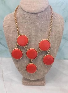 Kenneth Jay Lane Orange Disc Statement Bib Necklace, Rare 1970-80s KJL Bib Showpiece - Etsy